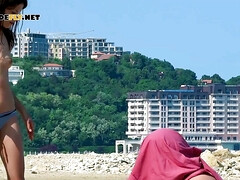 18 jaar, Enthousiasteling, Strand, Bruinharig, Hd, Nudist, Openbaar, Bekijker