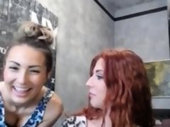 Enthousiasteling, Hd, Roodharige vrouw, Trio, Tieten likken, Webcamera