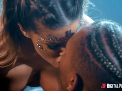 デカチン, デカパイ, ブロンド, フェラチオ, バック, ハードコア, ピアス, オッパイの