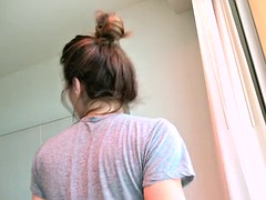 素人, 茶髪の, イく瞬間, 顔射, ハードコア, 乳首, ピアス, オッパイの