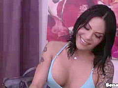 アナル, フェラチオ, ヒール, 下着, マッサージ, シーメール, ストッキング