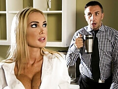 Grosser arsch, Grosser schwanz, Grosse titten, Blondine, Blasen, Hundestellung, Milf, Titten