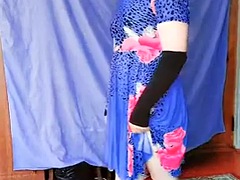 コンピレーション, 女装男装, ハードコア, ヒール, 穴開きパンティ, シーメール, 一人, ティーン