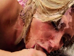 Blowjob And Masturbation Blonde Step Sister