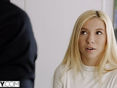 Anal, Chambre à dormir, Blonde, Sucer une bite, En levrette, Hard, Petite femme, Adolescente