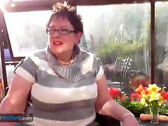 EuropeMature Honey solo mature masturbation