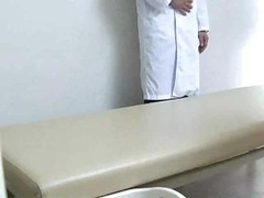 Young innocent woman is used by her lecherous gynecologist during a examination.