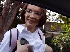 cute teen with nerdy glasses natalie porkman