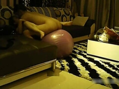 Chinese Amateur Couple Yoga Ball Sex Tape