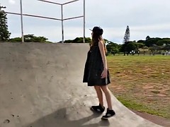 Consolador, Masturbación, Al aire libre, Adolescente