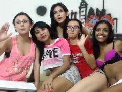 Amateur, Grupo, Lesbiana, Camara web