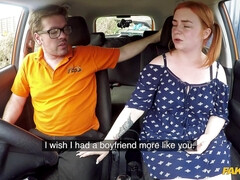 Voluptuous Redhead Fucks In Car 1 - Fake Driving School