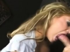 Blonde, Sucer une bite, Tir de sperme, Hd