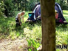 Hot Czech teen forest bet leads to wild POV sex in the woods