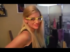 Cool Blondie With Glasses